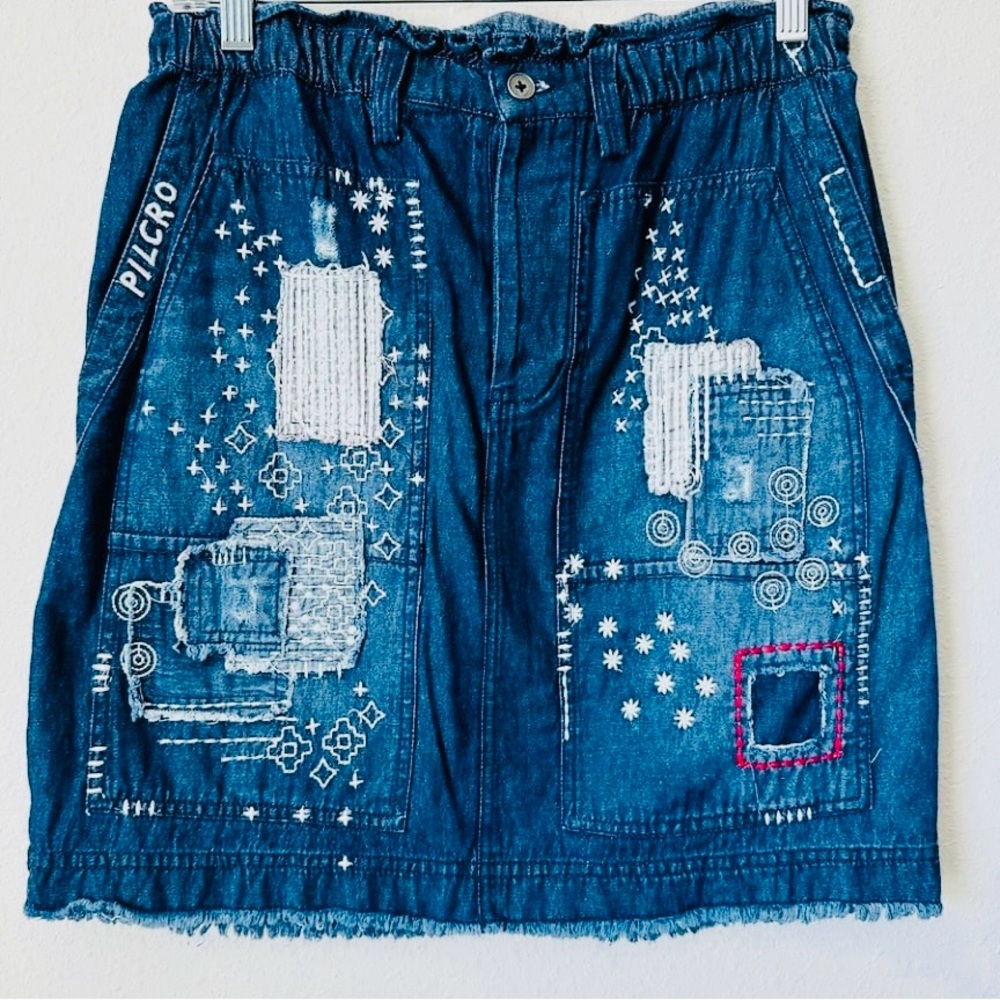 Anthropologie Jean Pilcro Patchwork